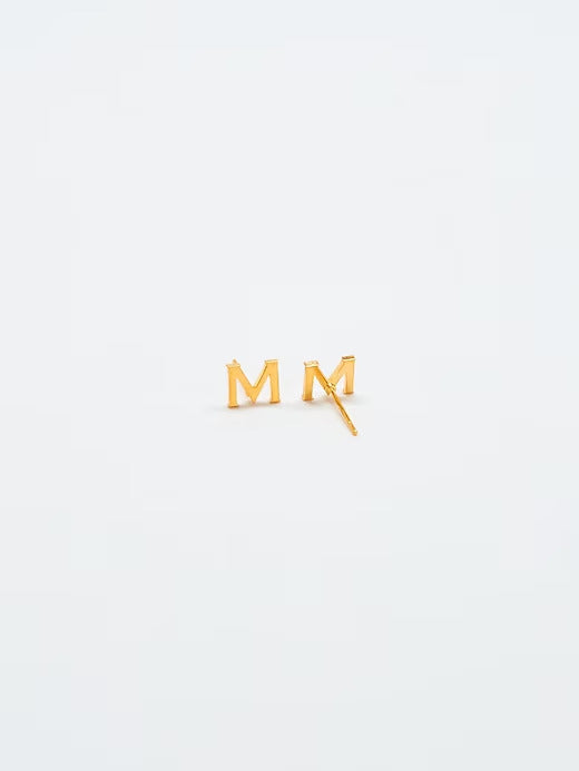 Gap Gold Initial Earrings