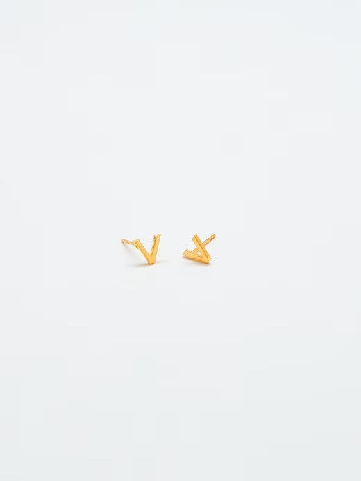 Gap Gold Initial Earrings