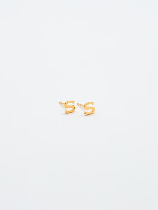 Gap Gold Initial Earrings