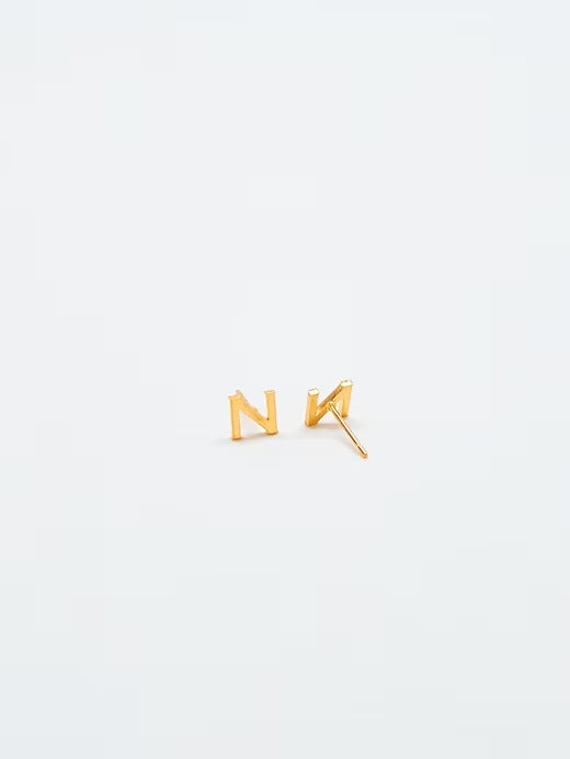 Gap Gold Initial Earrings