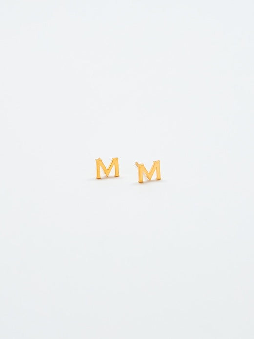 Gap Gold Initial Earrings