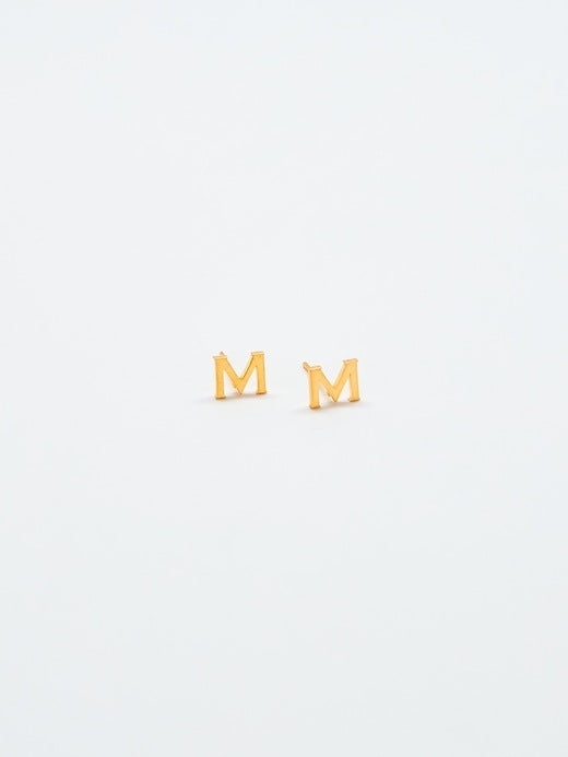 Gap Gold Initial Earrings