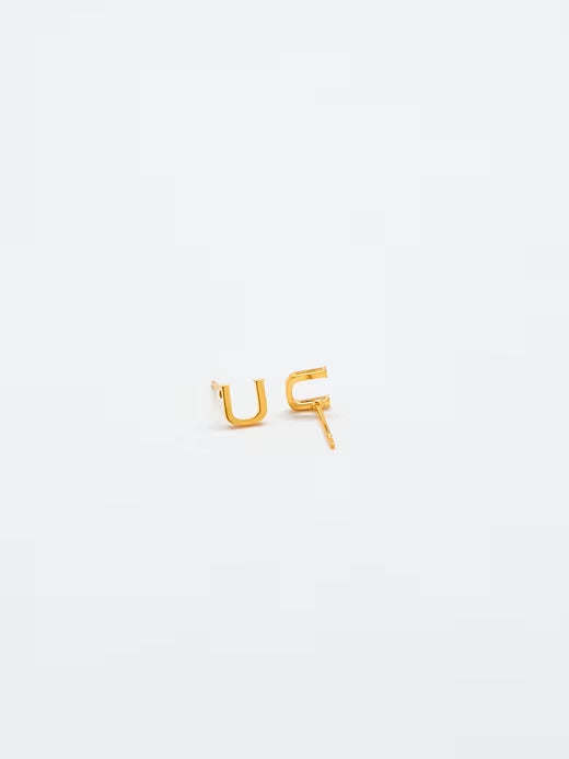 Gap Gold Initial Earrings