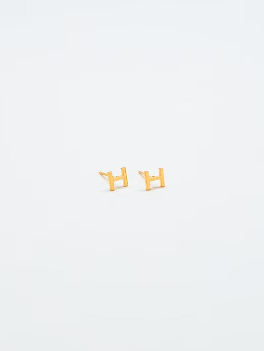 Gap Gold Initial Earrings
