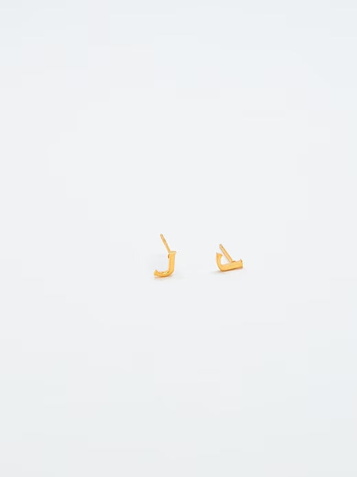 Gap Gold Initial Earrings