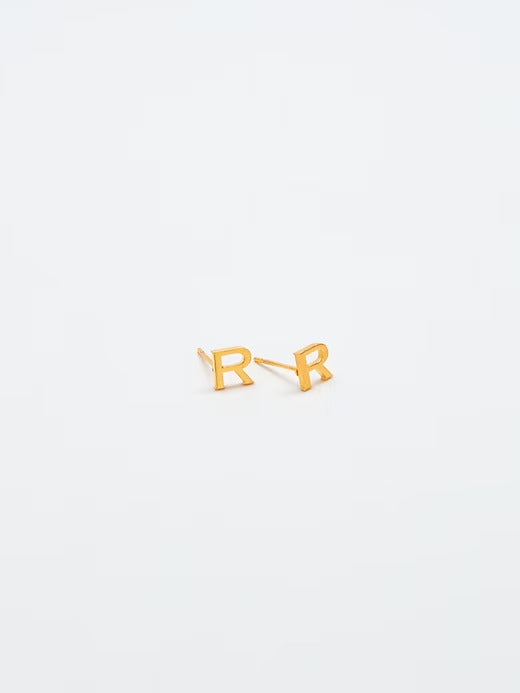 Gap Gold Initial Earrings