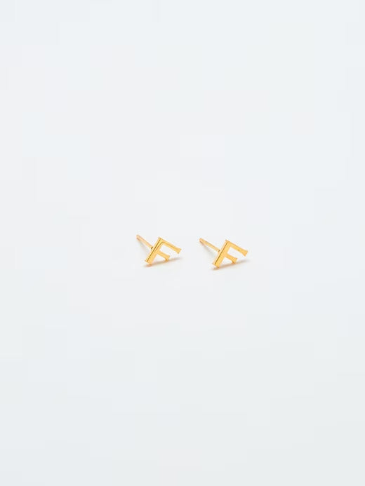 Gap Gold Initial Earrings