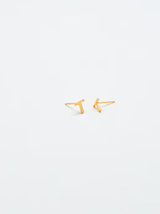 Gap Gold Initial Earrings