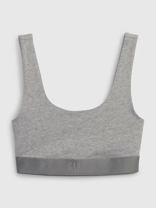 Gap Organic Stretch Cotton Gap Logo Bralette