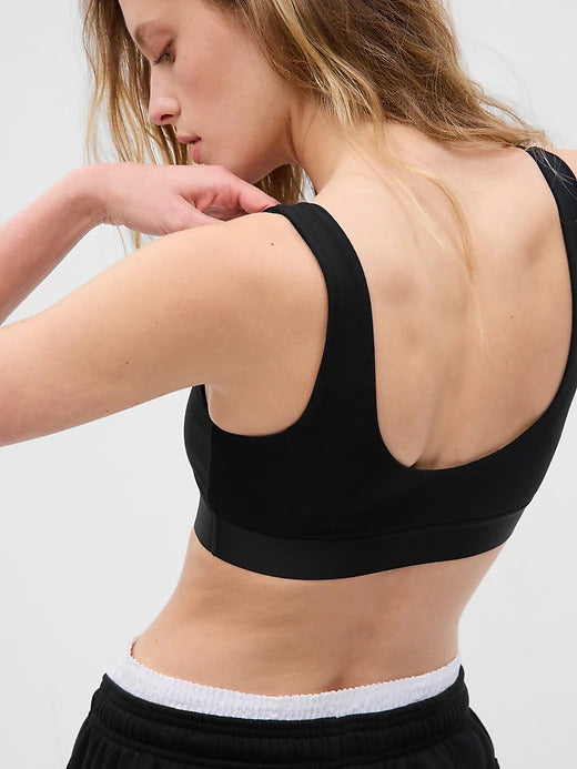 Gap Organic Stretch Cotton Gap Logo Bralette