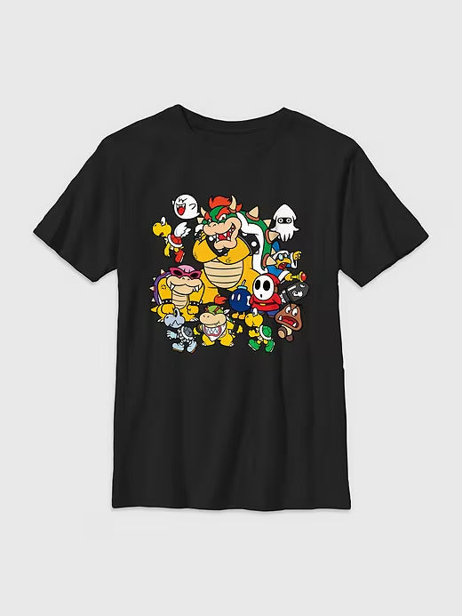 Gap Kids Nintendo Bowser Group Graphic Tee