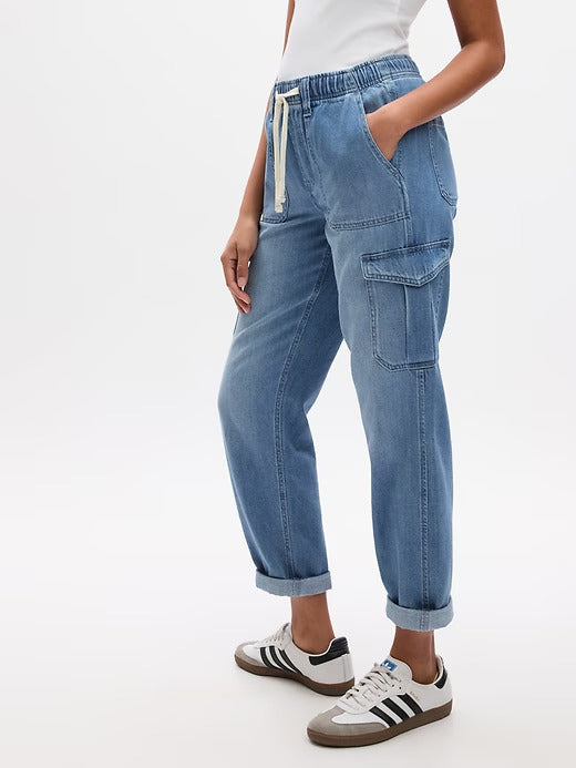 Gap Denim Easy Cargo Joggers