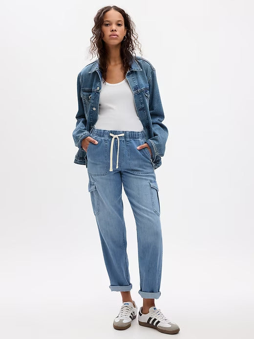 Gap Denim Easy Cargo Joggers