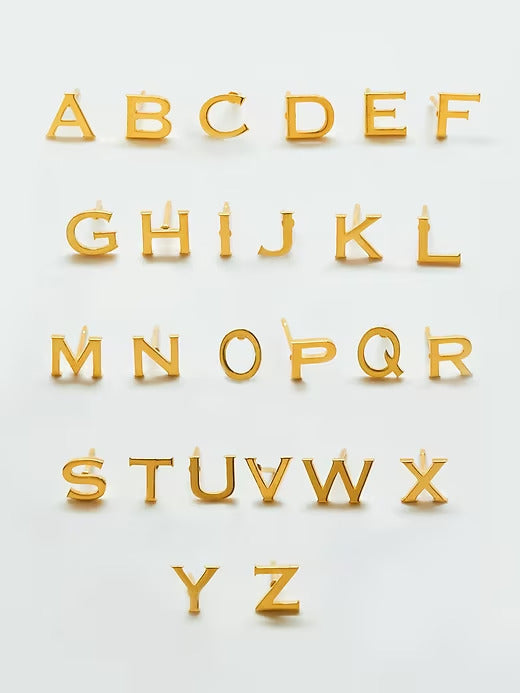 Gap Gold Initial Earrings