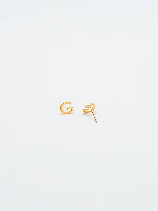 Gap Gold Initial Earrings