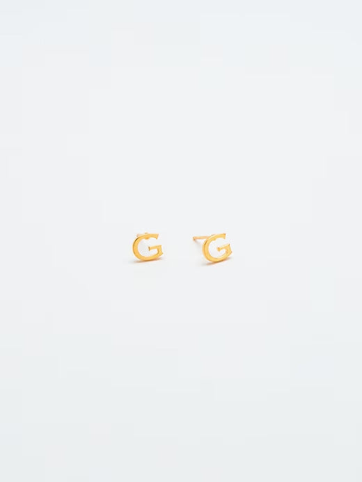 Gap Gold Initial Earrings