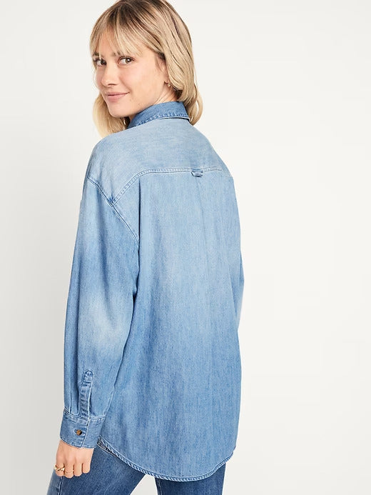 Old Navy Oversized Button-Down Boyfriend Shirt