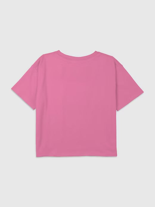 Gap Kids Mean Girls On Wednesdays We Wear Pink Graphic Boxy Crop Tee