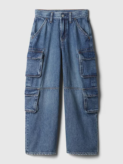 Gap Kids Double Cargo Baggy Jeans