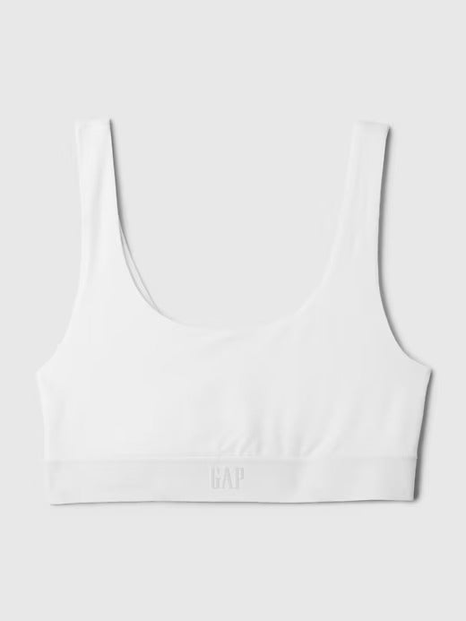 Gap Organic Stretch Cotton Gap Logo Bralette