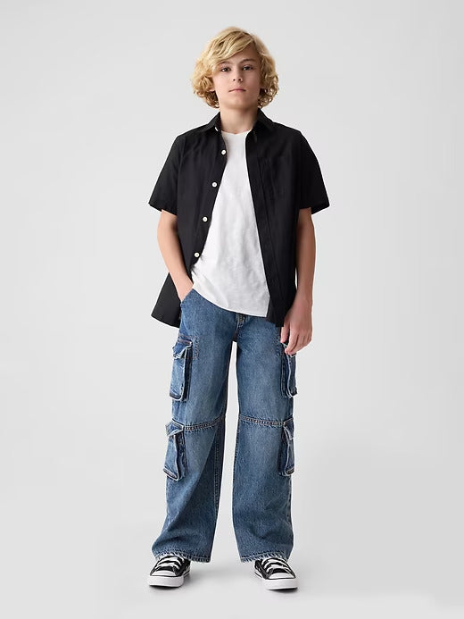Gap Kids Double Cargo Baggy Jeans