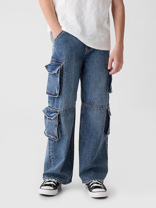 Gap Kids Double Cargo Baggy Jeans