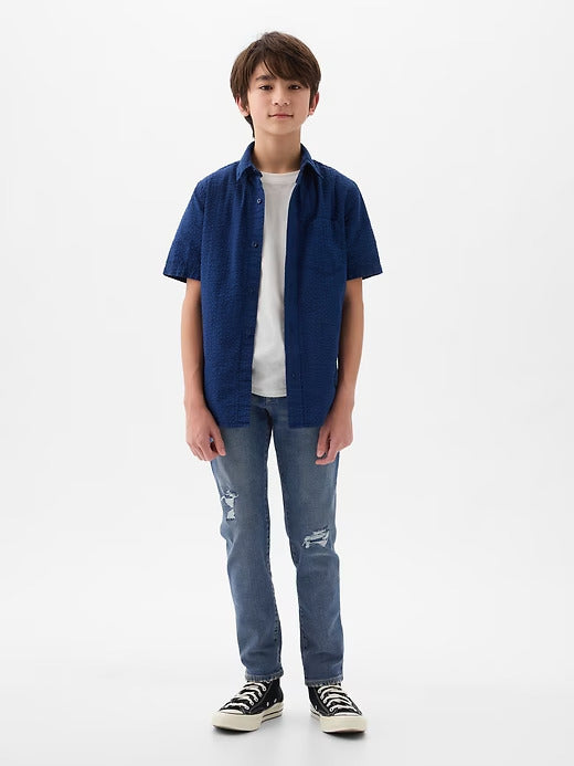 Gap Kids Rip & Repair Slim Jeans