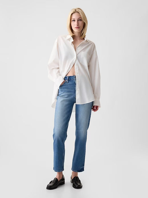 Gap High Rise Cheeky Straight Jeans
