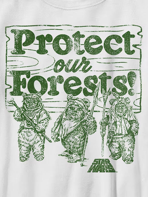 Gap Kids Star Wars Protect Our Forest Graphic Tee