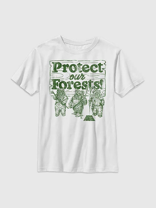 Gap Kids Star Wars Protect Our Forest Graphic Tee