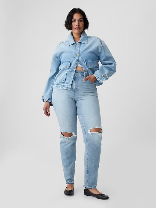 Gap High Rise Cheeky Straight Jeans