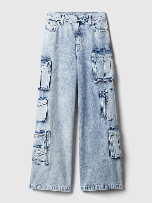 Gap Mid Rise UltraSoft Baggy Jeans