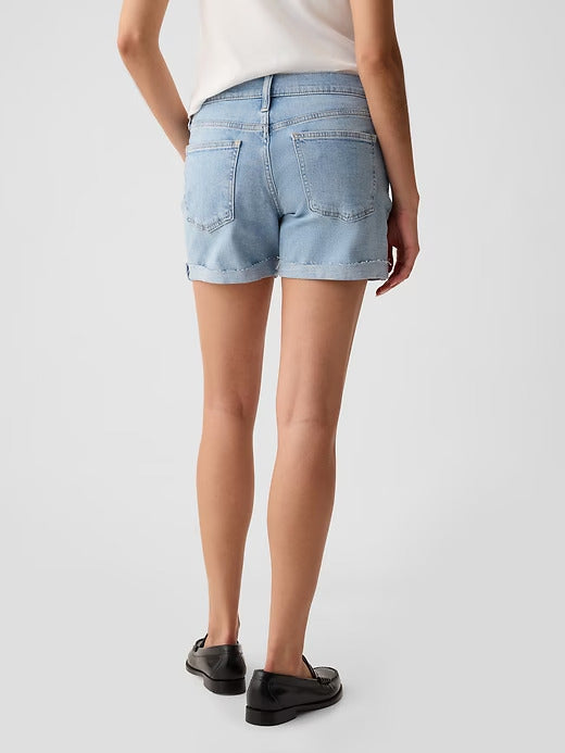 Gap 5" Mid Rise Denim Girlfriend Shorts