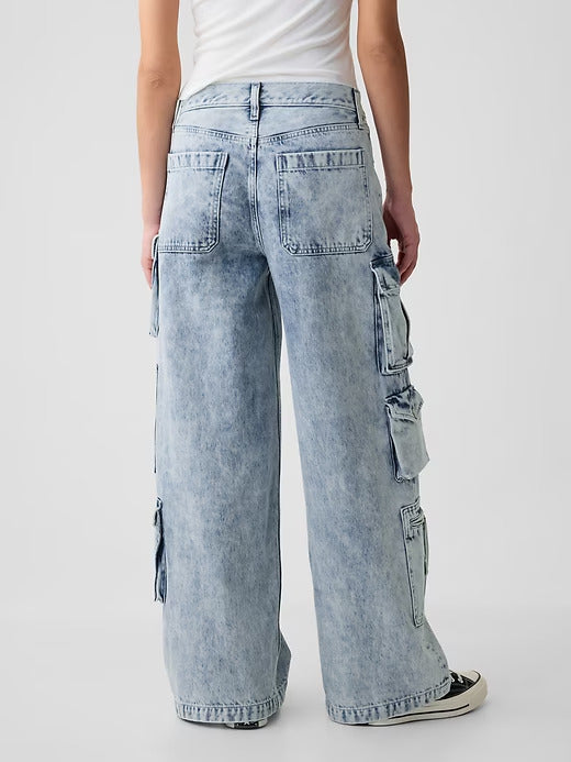 Gap Mid Rise UltraSoft Baggy Jeans