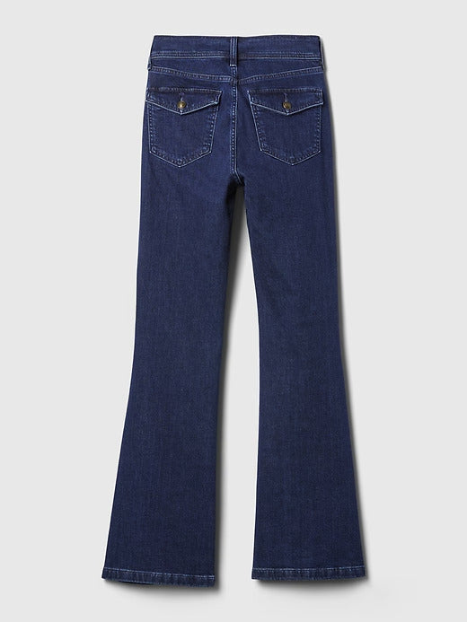 Gap High Rise Braided '70s Flare Jeans