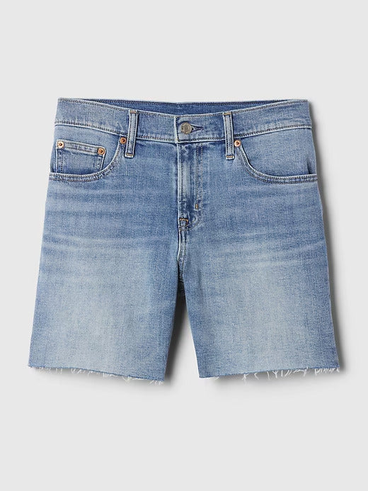 Gap 5" Mid Rise Denim Girlfriend Shorts