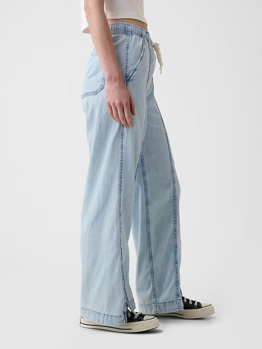 Gap Denim Easy Wide-Leg Pants