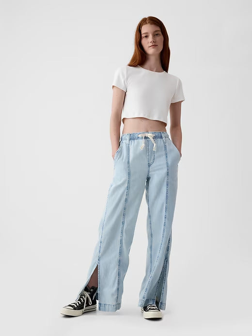 Gap Denim Easy Wide-Leg Pants