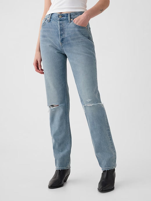 Gap High Rise Rigid '90s Straight Jeans