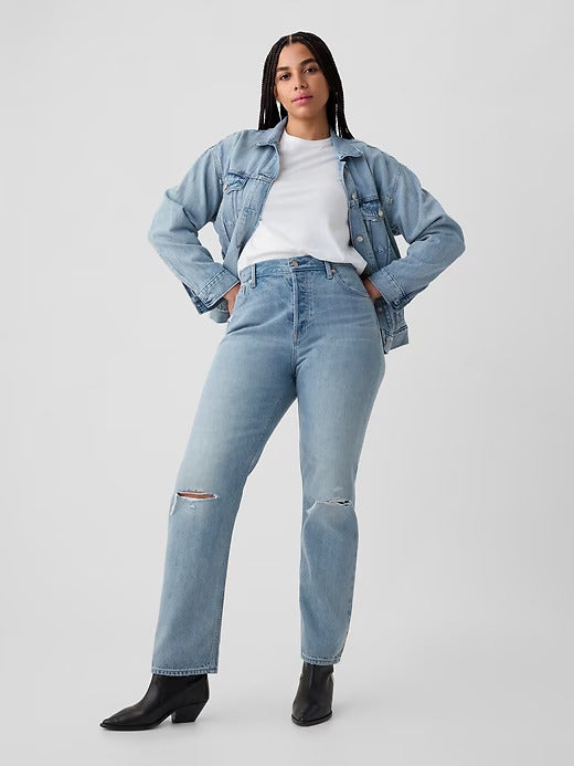 Gap High Rise Rigid '90s Straight Jeans