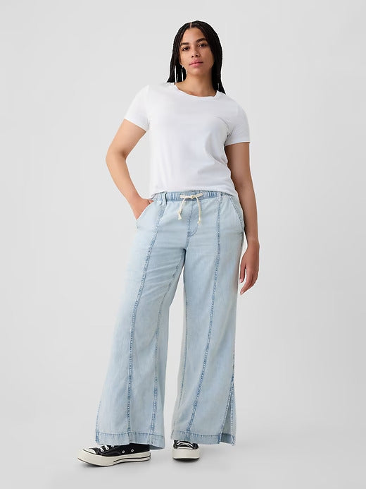 Gap Denim Easy Wide-Leg Pants