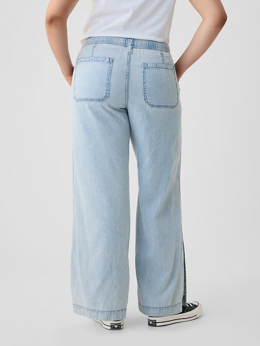 Gap Denim Easy Wide-Leg Pants