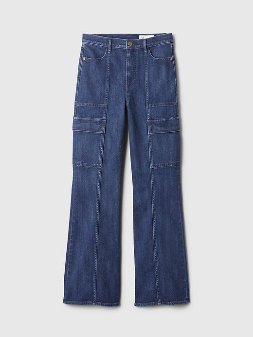 Gap High Rise Braided '70s Flare Jeans