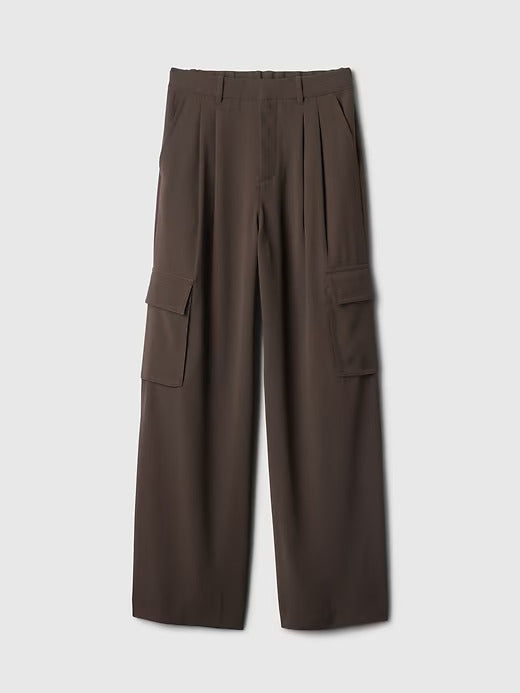 Gap 365 High Rise Cargo Pleated Trousers