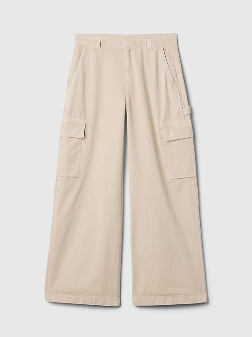 Gap Mid Rise Cargo Baggy Khakis