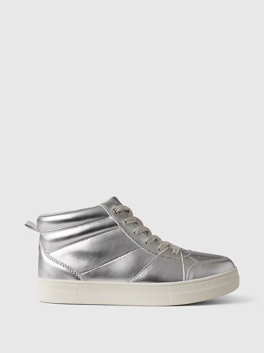 Gap Kids High-Top Metallic Sneakers