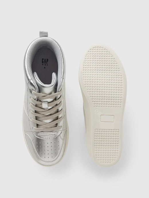 Gap Kids High-Top Metallic Sneakers