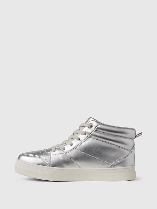 Gap Kids High-Top Metallic Sneakers