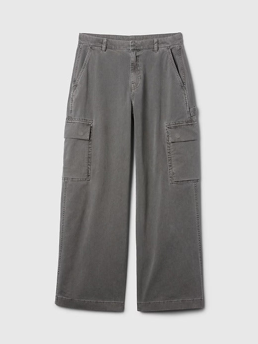 Gap Mid Rise Cargo Baggy Khakis