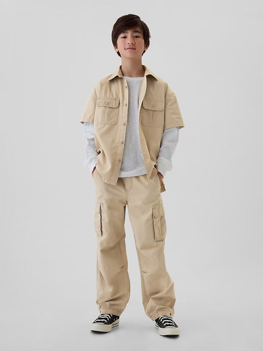 Gap Kids Pull-On Camo Cargo Baggy Pants